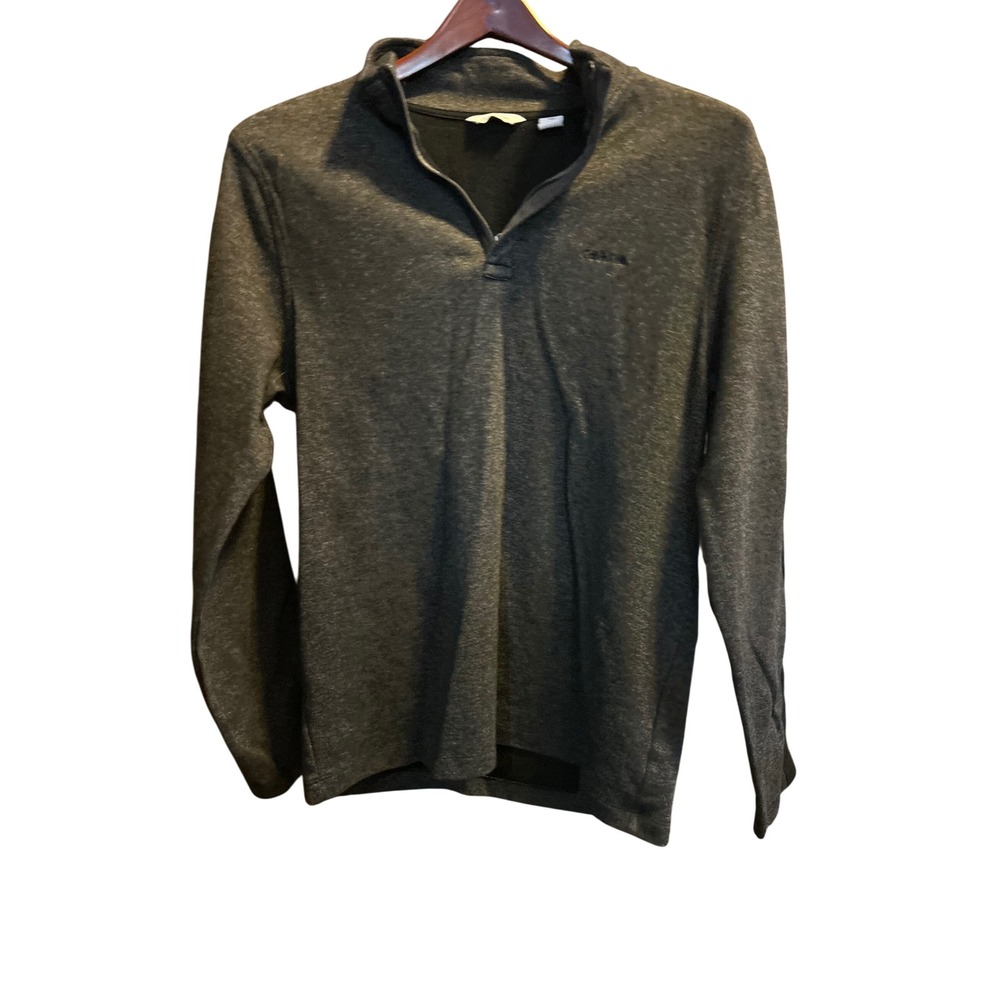 Calvin Klein Men's‎ Gray Heathered 1/4 Zip Long Sleeve Pullover Shirt M